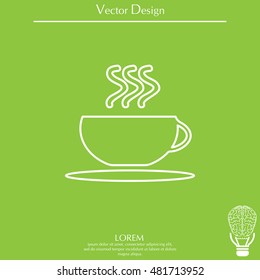 Coffee cup line icon