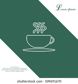 Coffee cup line icon