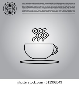 Coffee cup line icon