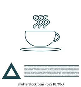 Coffee cup line icon