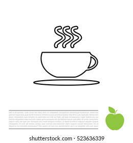 Coffee cup line icon
