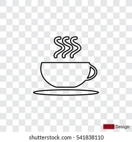 Coffee cup line icon