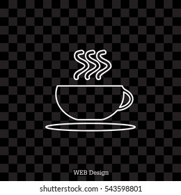 Coffee cup line icon