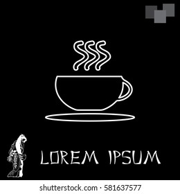 Coffee cup line icon
