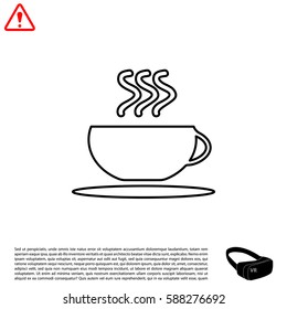 Coffee cup line icon