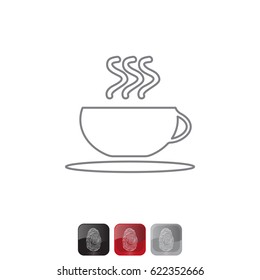 Coffee cup line icon