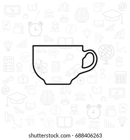 Coffee cup line icon