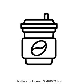 coffee cup line icon. vector icon for your website, mobile, presentation, and logo design.