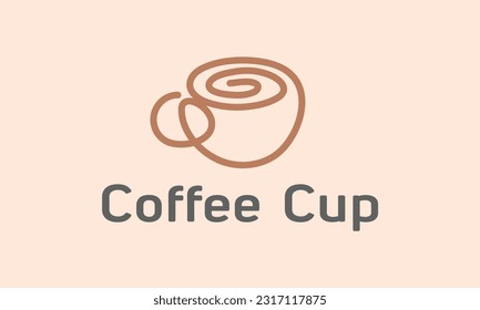 Kaffeetasse, Vektorlogo. Logo des Kaffeehauses