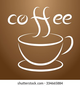 Coffee cup logo.