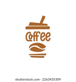 logo de la taza de café. fondo de café para tu marca