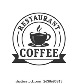Coffee cup logo business restaurant coffee icon 
