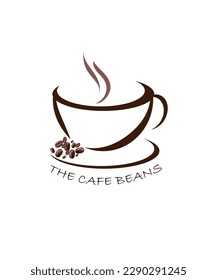 Coffee cup logo design abstract