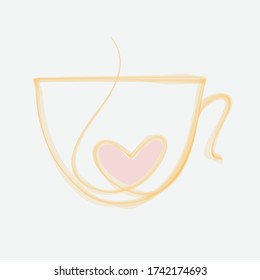 coffee cup logo   design for art and print  vector eps.10