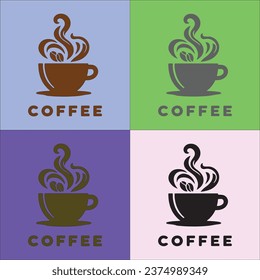 Coffee cup logo design art