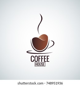 coffee cup logo design background