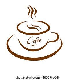 Coffee cup logo design, coffee cafe logo 