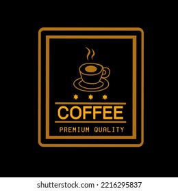 coffee cup logo design concept template