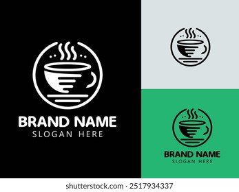 coffee cup logo design, coffee logo, creative logo