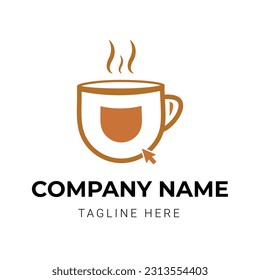 Coffee cup logo design for restaurant