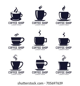 Coffee Cup Logo Design Set