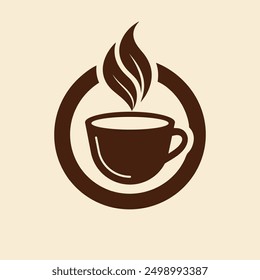 Coffee cup logo design, Coffee store logo design