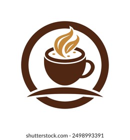 Coffee cup logo design, Coffee store logo design