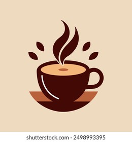 Coffee cup logo design, Coffee store logo design