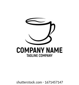 Coffee cup logo design template. Design for coffee shop business - Vector.