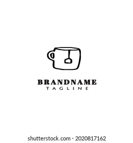 coffee cup logo design template icon modern vector illustration
