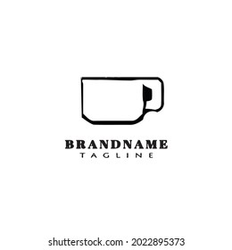 coffee cup logo design template icon modern vector illustration