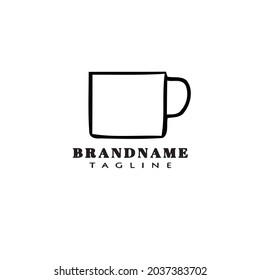 coffee cup logo design template icon modern vector illustration