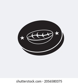 Design-Vorlage für Coffee-Cup-Logos mit Bohnen-Logo. Kaffeeservice Label. Logo, Symbol und Etikettendesign. Vektorgrafik und Illustration.