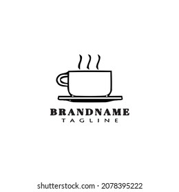 coffee cup logo design template icon modern vector