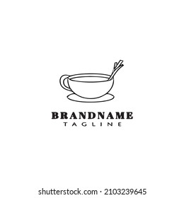 coffee cup logo design template icon modern vector