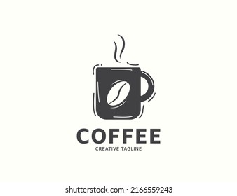 Coffee cup logo design template