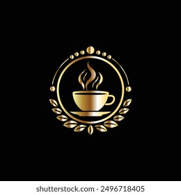 Coffee cup logo design template. Coffee shop, cafe, restaurant, bar, menu,
 coffee house, cafe, restaurant, bar. Vector illustration.