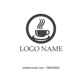 Coffee cup logo design template