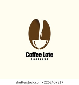Coffee cup logo design with unique inspiration concept