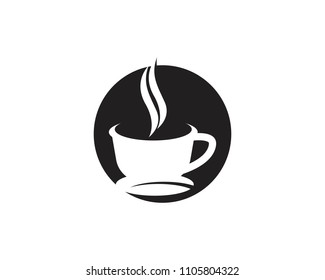 Coffee cup logo design vector template
