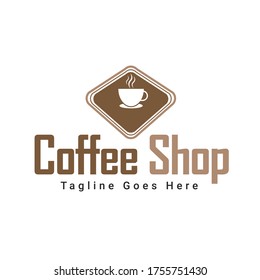 Coffee cup logo design vector icon symbol template