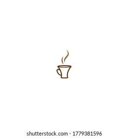 Design des Kaffeetassen-Logos Vektorkaffee-Symbol