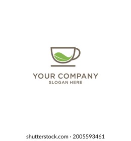 Coffee cup logo design vector illustration