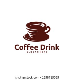Coffee Cup logo designs concept vector, Chocolate Drink Logo designs vector