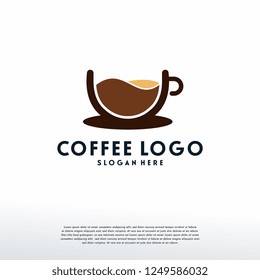 Coffee Cup logo designs template, Choco Drink logo template, Logo symbol icon