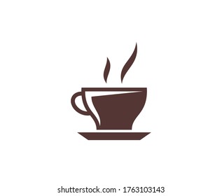 Icono vectorial del logotipo de copa de café 