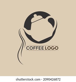 Coffee cup Logo hot drink coffe and tea icon  Template vector icon design