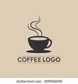 Coffee cup Logo hot drink coffe and tea icon  Template vector icon design