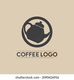 Coffee cup Logo hot drink coffe and tea icon  Template vector icon design