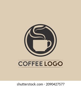 Coffee cup Logo hot drink coffe and tea icon  Template vector icon design